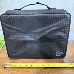 Huge Dior Beauty makeup case bag with sections